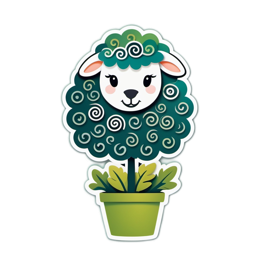animals topiary sheep SVG PNG design
