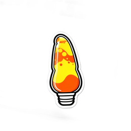 sticker lava lamp SVG PNG design