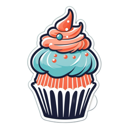 cupcake sweets SVG PNG design with clean design elements