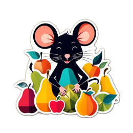 fruit mouse SVG PNG design