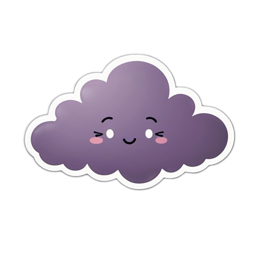 cute cloud kawaii SVG PNG design