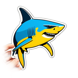 stickers shark SVG PNG design with clean design elements
