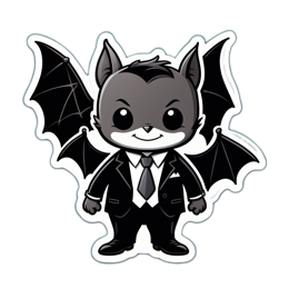 character bat boy SVG PNG design with clean design elements
