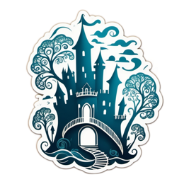 castle trees SVG PNG design