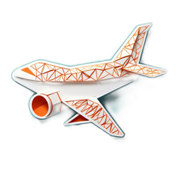 airplane collage SVG PNG design with clean design elements
