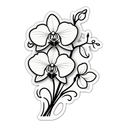 flowers SVG PNG design with clean design elements, black and white floral elements