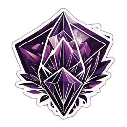 crystals violet SVG PNG design with clean design elements