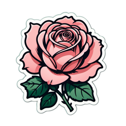roses vintage floral SVG PNG design with clean design elements, pink and green floral elements