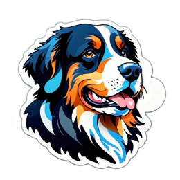 dog vibrant SVG PNG design with clean design elements