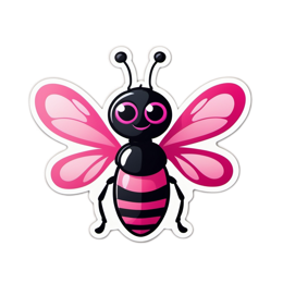insect cartoon SVG PNG design with clean design elements