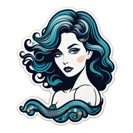 gorgeous woman SVG PNG design with clean design elements