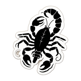 scorpion sticker SVG PNG design with clean design elements