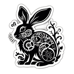 fantasy mechanical rabbit SVG PNG design