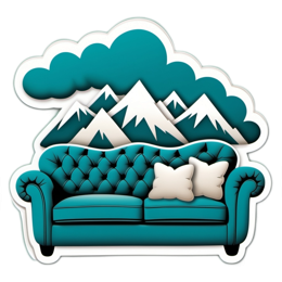 livingroom mountains SVG PNG design