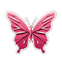 butterfly paperart SVG PNG design with clean design elements