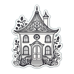 house drawing SVG PNG design with clean design elements