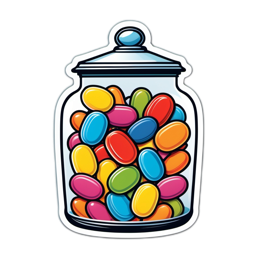jar colorful sweets SVG PNG design