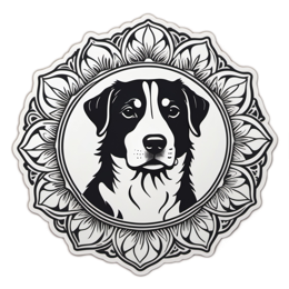 pet sticker mandala SVG PNG design
