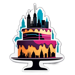 cake cityscape SVG PNG design