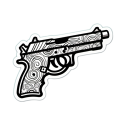 print gun SVG PNG design with clean design elements