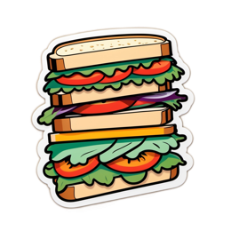 sandwich layers colorful SVG PNG design