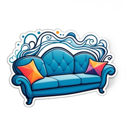 couch colorful SVG PNG design