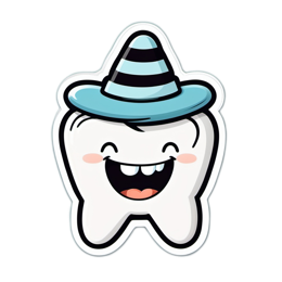 fun cartoon tooth SVG PNG design