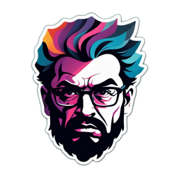 artistic portrait stylized SVG PNG design with clean design elements