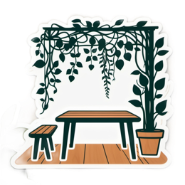 nature table plants SVG PNG design