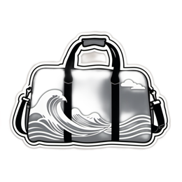 bag waves SVG PNG design with clean design elements