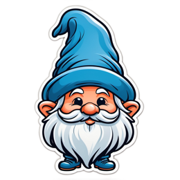 gnome cartoon SVG PNG design with clean design elements