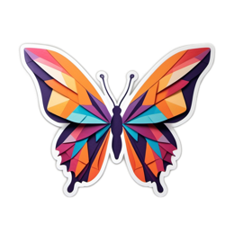 butterfly paper SVG PNG design with clean design elements