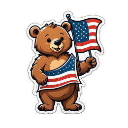 bear flag pride SVG PNG design with clean design elements