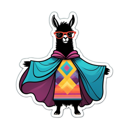 unicorn llama sticker SVG PNG design