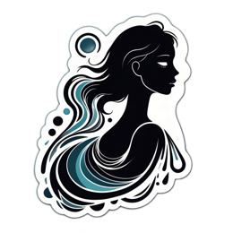 female illustration SVG PNG design with clean design elements