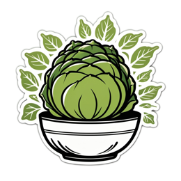 food vegetable sticker SVG PNG design with clean design elements
