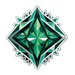 geometric gemstone SVG PNG design with clean design elements