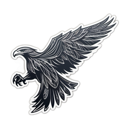 sticker hawk SVG PNG design with clean design elements
