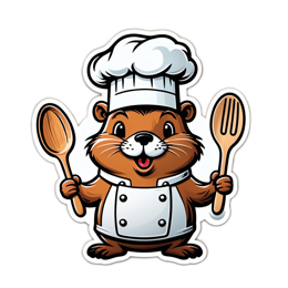 animals cooking SVG PNG design with clean design elements