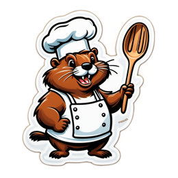 cook cartoon SVG PNG design with clean design elements
