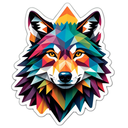 artistic wolf SVG PNG design with clean design elements