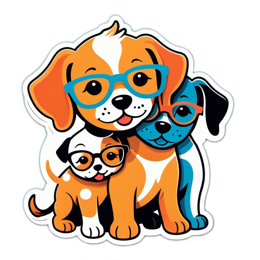 stickers dogs SVG PNG design