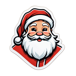 christmas santa SVG PNG design with clean design elements