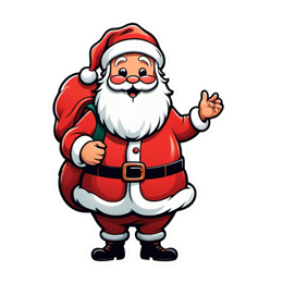 santasticker SVG PNG design with clean design elements