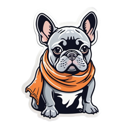 frenchbulldog sticker SVG PNG design