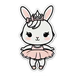 bunny ballerina SVG PNG design