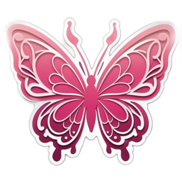 butterfly colorful SVG PNG design with clean design elements