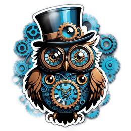 owl steampunk SVG PNG design
