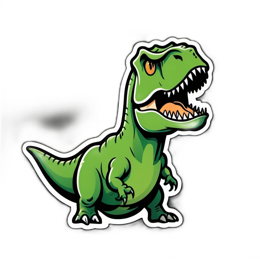 dinosaur cartoon SVG PNG design with clean design elements
