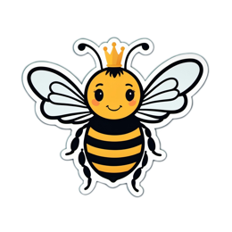 fantasy bee SVG PNG design with clean design elements